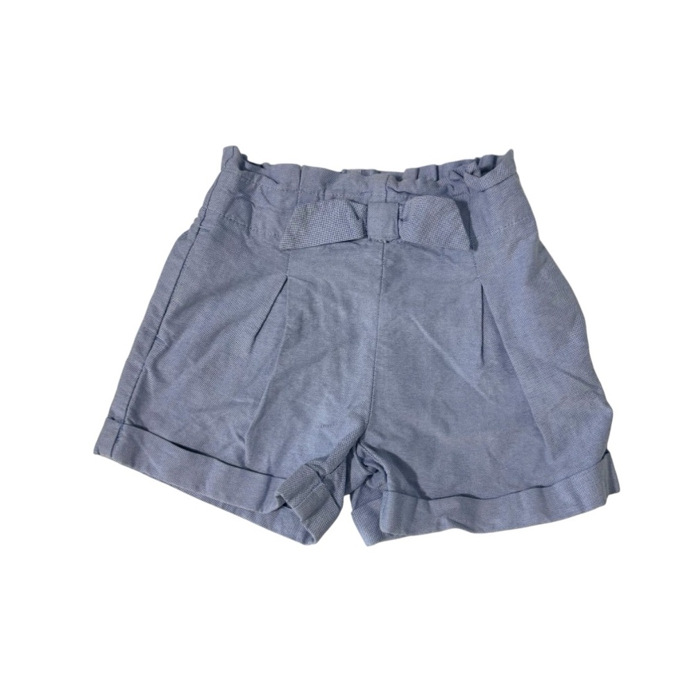Janie And Jack Size 4 Blue Chambray Pull On‎ Shorts Classic Preppy Nautical